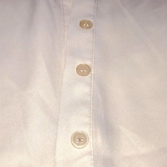 Forever 21 Pink Collared Button Down Sheer Blouse - Picture 6 of 10